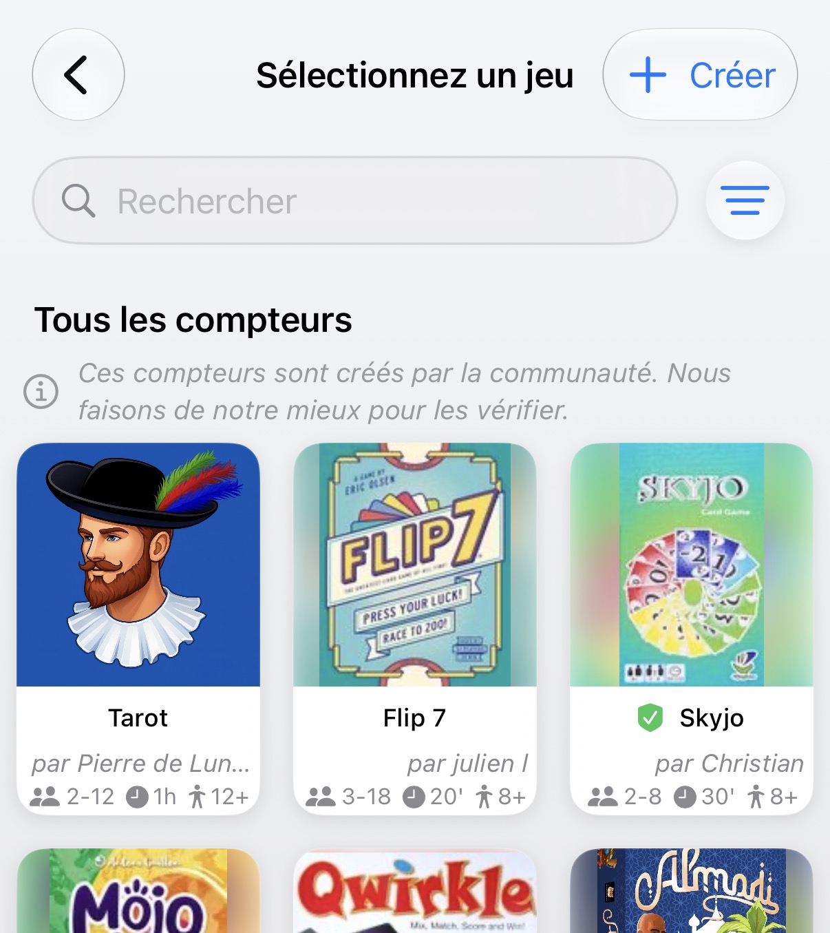 Search Existing Trackers